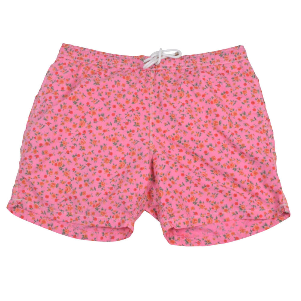 Hartford Mens Swim Shorts XXL Pink Floral Print Drawstring